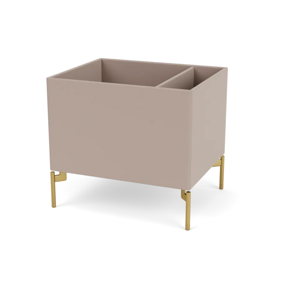 Plantekasse B46,8 cm D38, inkl. ben fra Montana - Mushroom / Messing - Jacobsen Plus