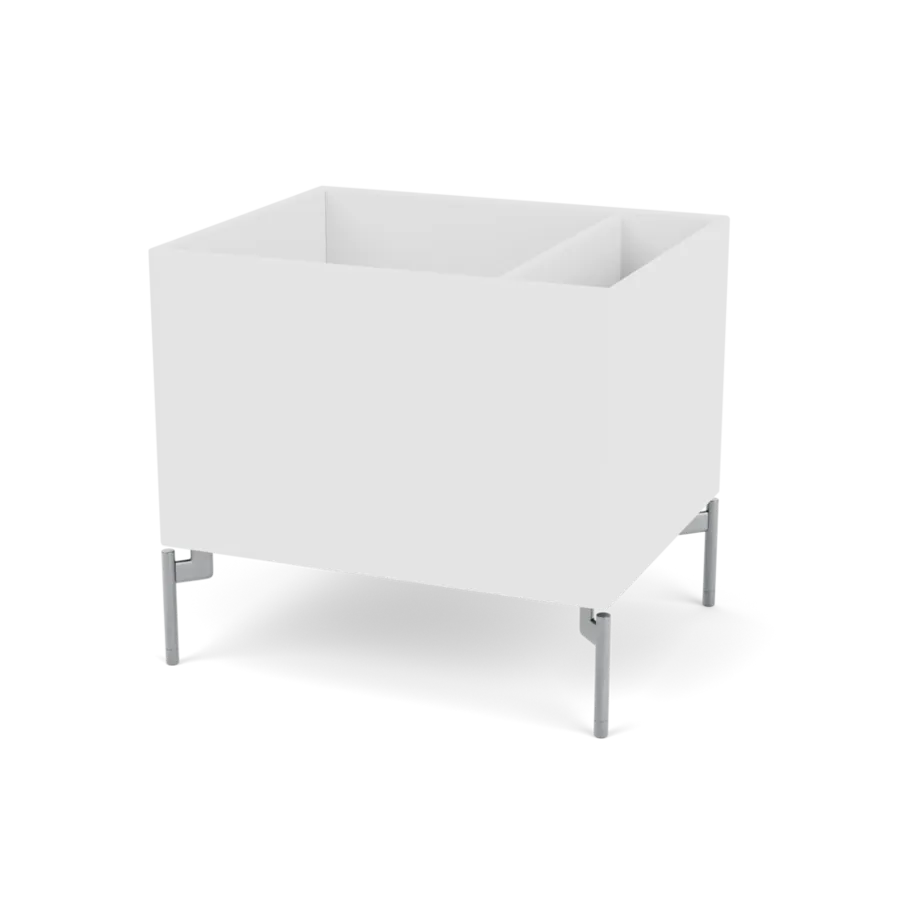 Plantekasse B46,8 cm D38, inkl. ben fra Montana - New white / Krom - Jacobsen Plus