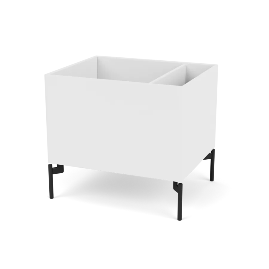 Plantekasse B46,8 cm D38, inkl. ben fra Montana - Snow / Black - Jacobsen Plus