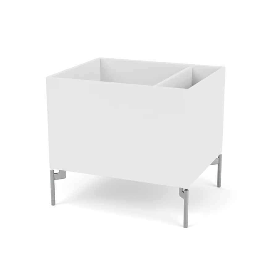 Plantekasse B46,8 cm D38, inkl. ben fra Montana - Snow / Krom - Jacobsen Plus