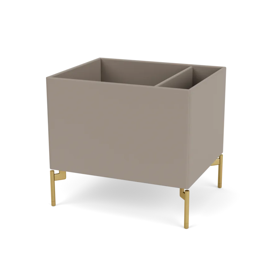 Plantekasse B46,8 cm D38, inkl. ben fra Montana - Truffle / Messing - Jacobsen Plus