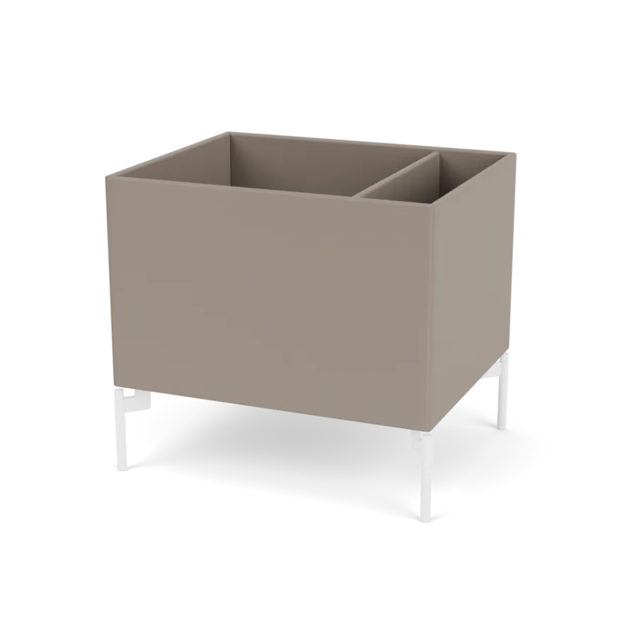 Plantekasse B46,8 cm D38, inkl. ben fra Montana - Truffle / Snow - Jacobsen Plus