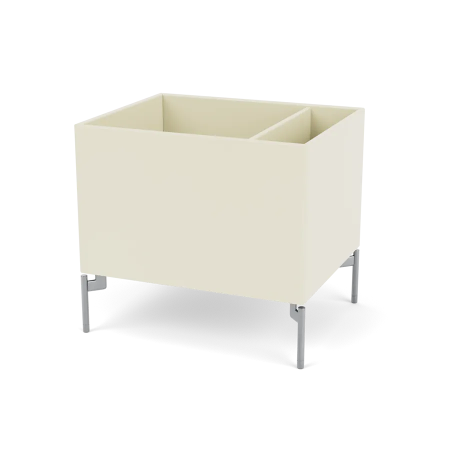 Plantekasse B46,8 cm D38, inkl. ben fra Montana - Vanilla / Krom - Jacobsen Plus