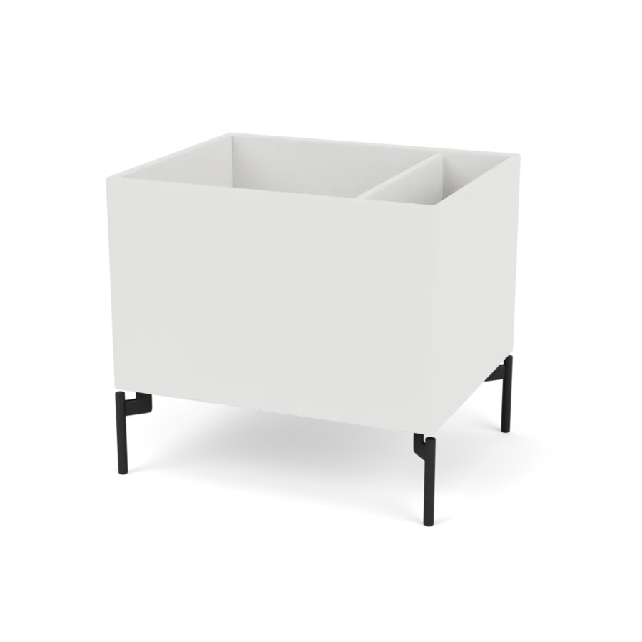 Plantekasse B46,8 cm D38, inkl. ben fra Montana - Hvid (white 01) / Black - Jacobsen Plus