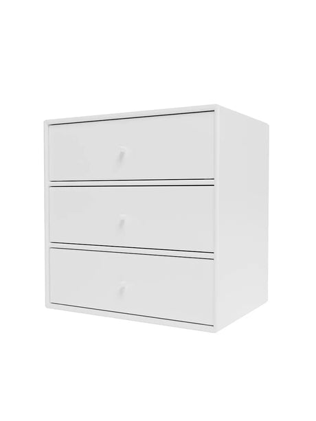 Montana Mini 1007 Modul m. Tre Skuffer - New white - Jacobsen Plus