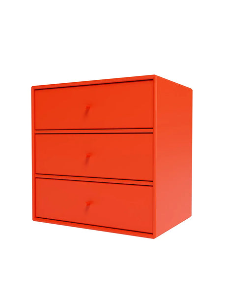 Montana Mini 1007 Modul m. Tre Skuffer - Rosehip - Jacobsen Plus