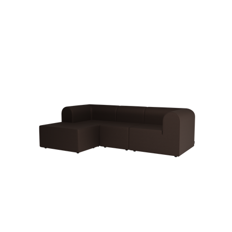 Paradigm 3-personers sofa med pouf venstre fra Montana - ReWool 397 - Jacobsen Plus
