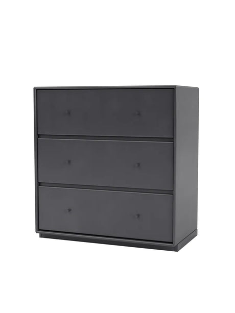Carry Kommode inkl. sokkel fra Montana - Coal / Sokkel 3 cm - Jacobsen Plus