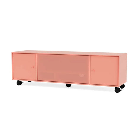 TV & Sound modul Octave III, SI13 medium, inkl. hjul fra Montana - Rhubarb - Jacobsen Plus