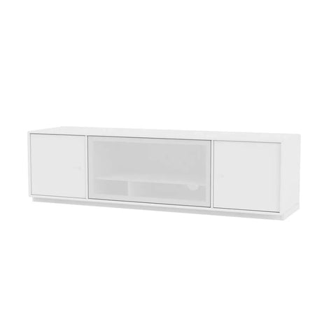 TV & Sound modul Octave III, SI13 medium, inkl. sokkel fra Montana - Snow / 3 cm sokkel - Jacobsen Plus