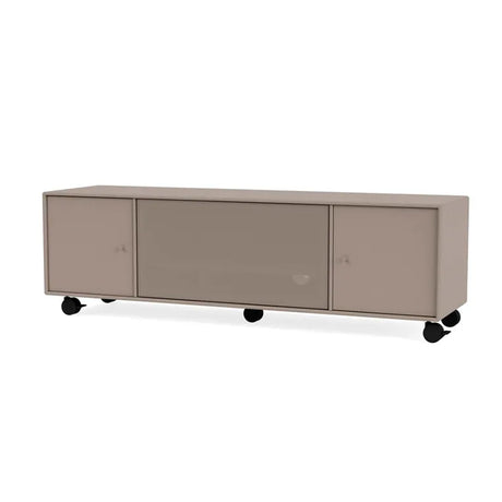 TV & Sound modul Octave III, SI13 medium, inkl. hjul fra Montana - Truffle - Jacobsen Plus