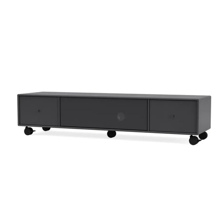 TV & Sound modul Octave II, VI18 medium, inkl. hjul fra Montana - Anthracite - Jacobsen Plus
