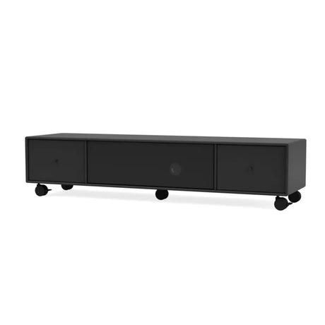 TV & Sound modul Octave II, VI18 medium, inkl. hjul fra Montana - Black - Jacobsen Plus