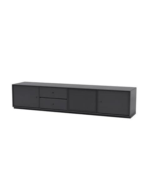 TV & Sound Modul, Octave VIII, inkl. sokkel fra Montana - Anthracite / 3 cm sokkel - Jacobsen Plus