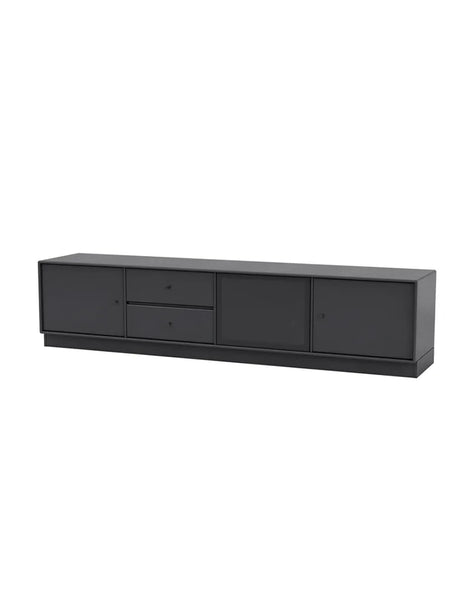 TV & Sound Modul, Octave VIII, inkl. sokkel fra Montana - Anthracite / 7 cm sokkel - Jacobsen Plus