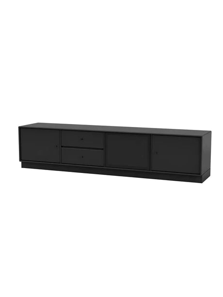 TV & Sound Modul, Octave VIII, inkl. sokkel fra Montana - Black / 7 cm sokkel - Jacobsen Plus