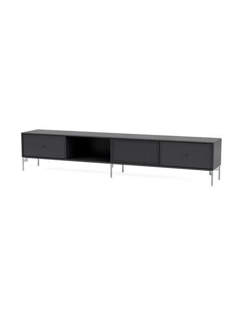 TV & Sound Modul, Octave VII, inkl. metal ben fra Montana - Anthracite / Krom - Jacobsen Plus