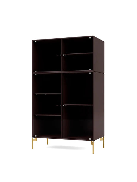 Ripple III Vitrineskab, inkl. ben fra Montana - Balsamic / Messing - Jacobsen Plus