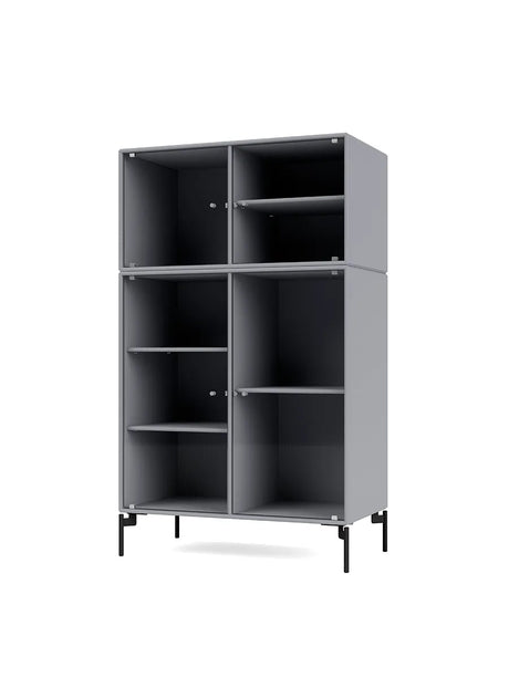 Ripple III Vitrineskab, inkl. ben fra Montana - Graphic / Black - Jacobsen Plus