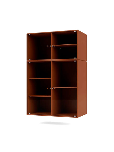 Ripple III Vitrineskab, inkl. ophæng fra Montana - Hazelnut - Jacobsen Plus