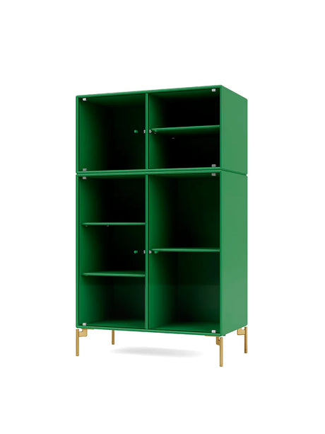 Ripple III Vitrineskab, inkl. ben fra Montana - Parsley / Messing - Jacobsen Plus