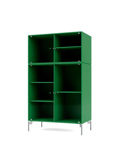 Ripple III Vitrineskab, inkl. ben fra Montana - Parsley / Krom - Jacobsen Plus