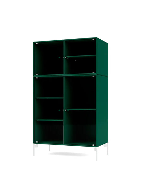 Ripple III Vitrineskab, inkl. ben fra Montana - Pine / Snow - Jacobsen Plus