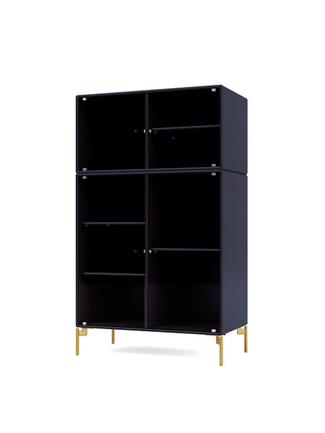 Ripple III Vitrineskab, inkl. ben fra Montana - Shadow / Messing - Jacobsen Plus