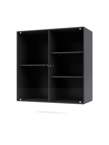 Ripple II Vitrineskab, inkl. ophæng fra Montana - Anthracite - Jacobsen Plus