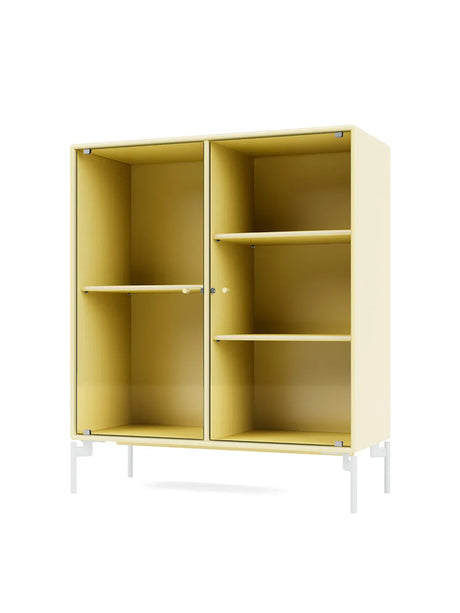 Ripple II Vitrineskab, inkl. ben fra Montana - Camomile / Snow - Jacobsen Plus