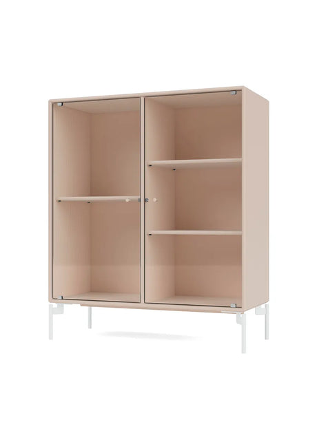 Ripple II Vitrineskab, inkl. ben fra Montana - Clay / Snow - Jacobsen Plus