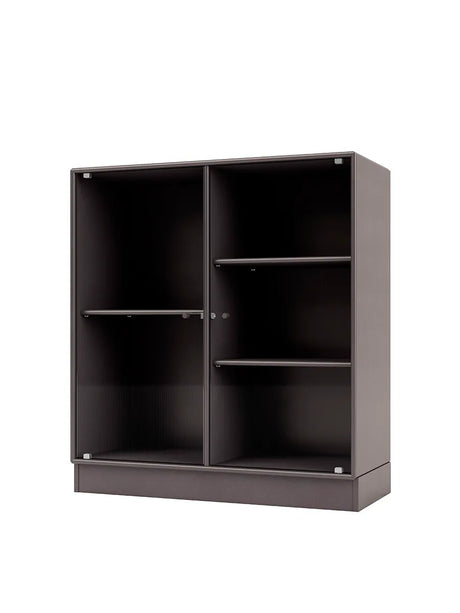 Ripple II Vitrineskab, inkl. sokkel fra Montana - Coffee / Sokkel 7 cm - Jacobsen Plus