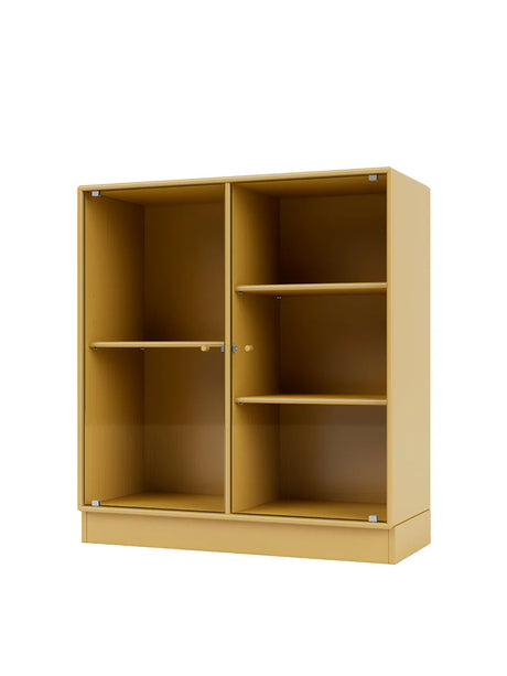 Ripple II Vitrineskab, inkl. sokkel fra Montana - Cumin / Sokkel 7 cm - Jacobsen Plus