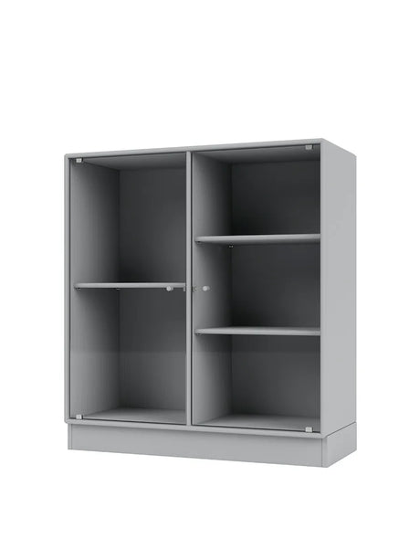 Ripple II Vitrineskab, inkl. sokkel fra Montana - Fjord / Sokkel 7 cm - Jacobsen Plus