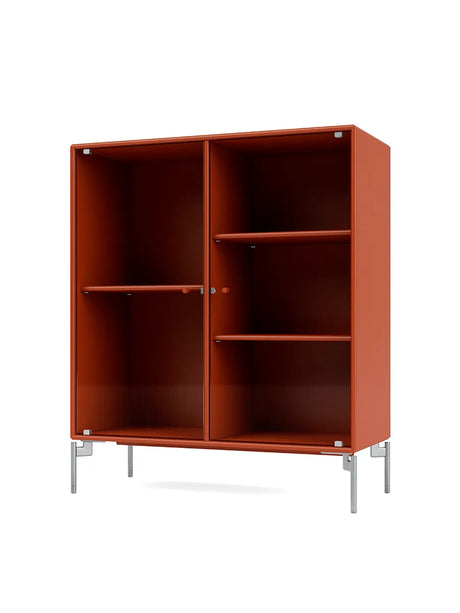 Ripple II Vitrineskab, inkl. ben fra Montana - Hokkaido / Krom - Jacobsen Plus