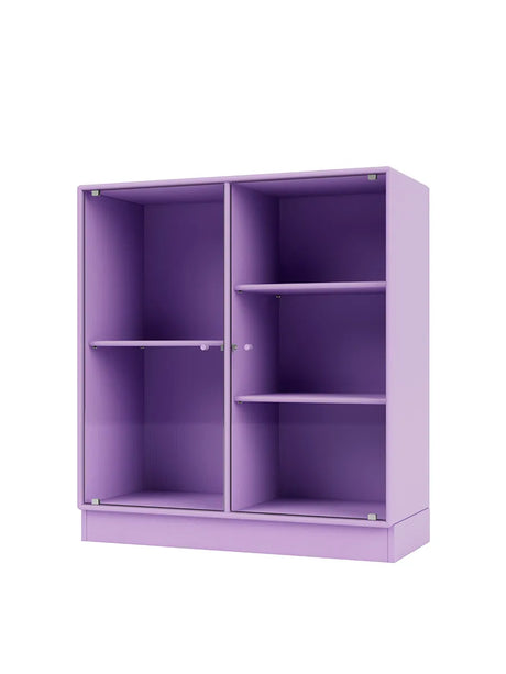 Ripple II Vitrineskab, inkl. sokkel fra Montana - Iris / Sokkel 7 cm - Jacobsen Plus