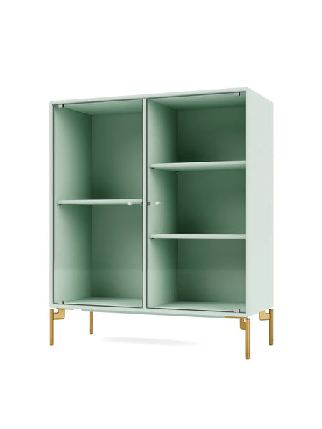 Ripple II Vitrineskab, inkl. ben fra Montana - Mist / Messing - Jacobsen Plus