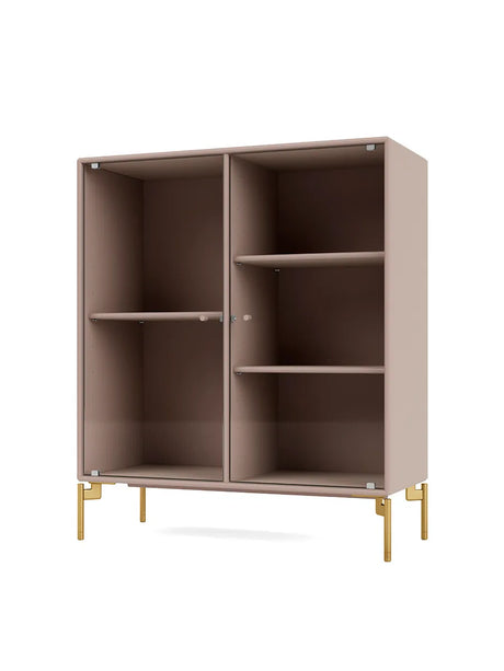 Ripple II Vitrineskab, inkl. ben fra Montana - Mushroom / Messing - Jacobsen Plus