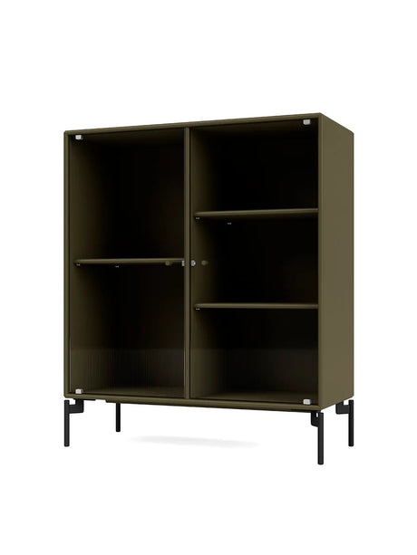 Ripple II Vitrineskab, inkl. ben fra Montana - Oregano / Black - Jacobsen Plus