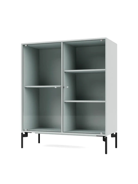 Ripple II Vitrineskab, inkl. ben fra Montana - Oyster / Black - Jacobsen Plus