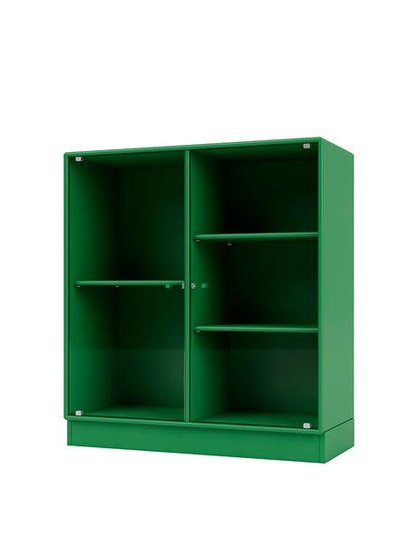 Ripple II Vitrineskab, inkl. sokkel fra Montana - Parsley / Sokkel 7 cm - Jacobsen Plus