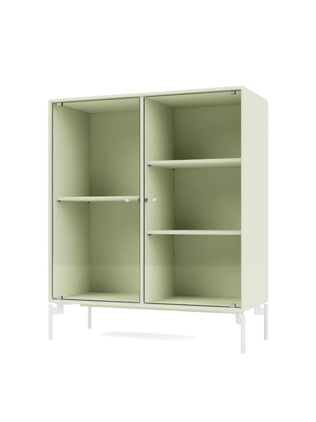 Ripple II Vitrineskab, inkl. ben fra Montana - Pomelo / Snow - Jacobsen Plus