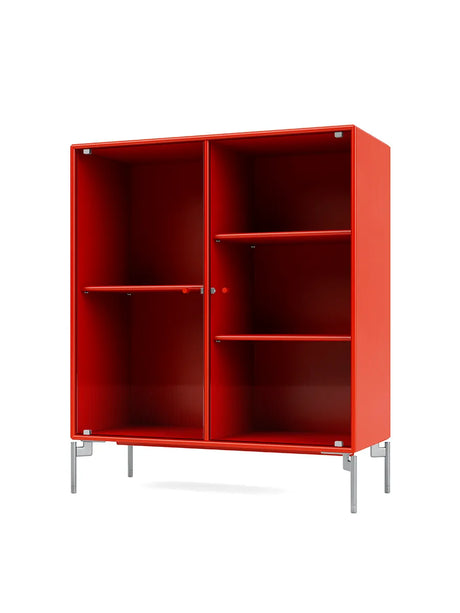 Ripple II Vitrineskab, inkl. ben fra Montana - Rosehip / Krom - Jacobsen Plus