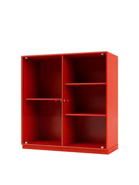 Ripple II Vitrineskab, inkl. sokkel fra Montana - Rosehip / Sokkel 3 cm - Jacobsen Plus