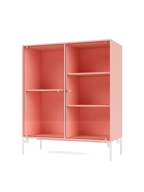 Ripple II Vitrineskab, inkl. ben fra Montana - Ruby / Snow - Jacobsen Plus