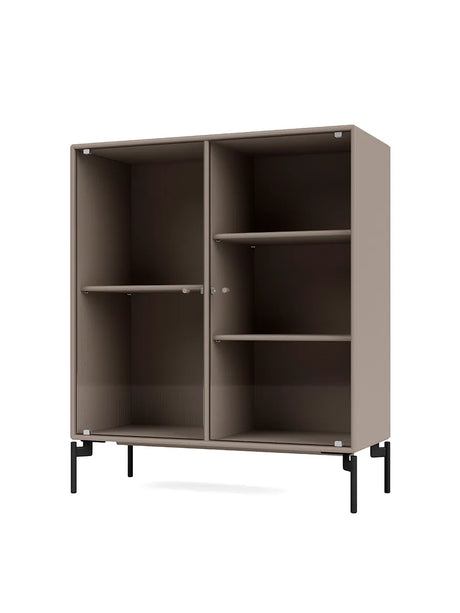 Ripple II Vitrineskab, inkl. ben fra Montana - Truffle / Black - Jacobsen Plus