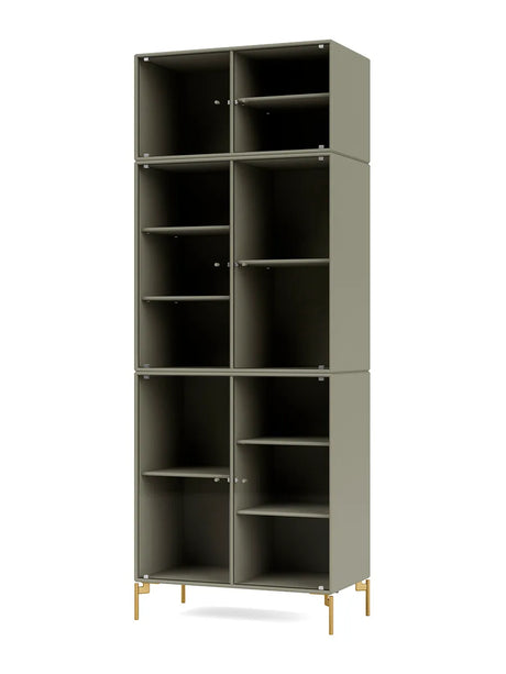 Ripple IV Vitrineskab, inkl. ben fra Montana - Fennel / Messing - Jacobsen Plus