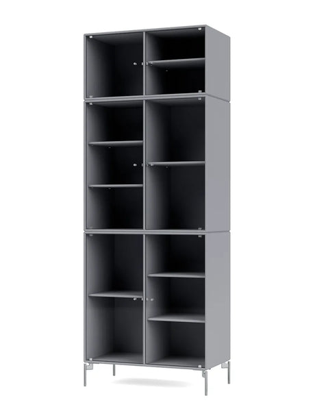 Ripple IV Vitrineskab, inkl. ben fra Montana - Graphic / Krom - Jacobsen Plus