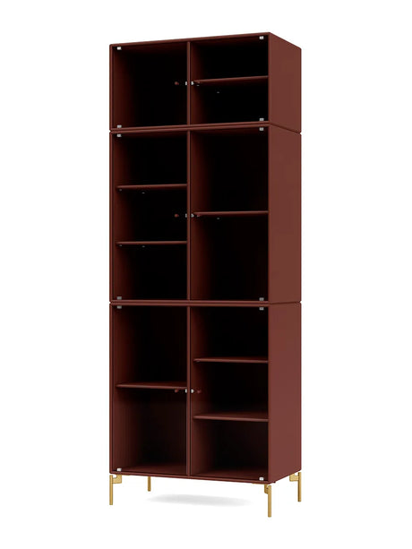 Ripple IV Vitrineskab, inkl. ben fra Montana - Masala / Messing - Jacobsen Plus