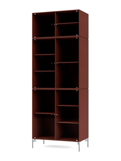 Ripple IV Vitrineskab, inkl. ben fra Montana - Masala / Krom - Jacobsen Plus